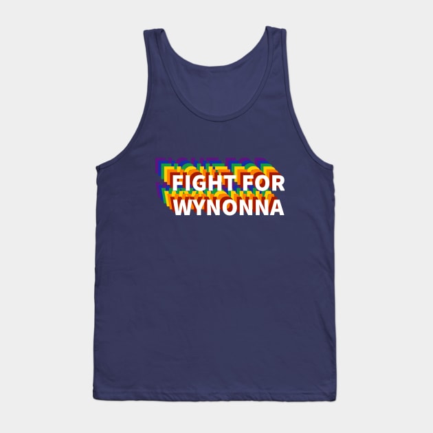 Fight For Wynonna Rainbow Tank Top by Kizmit